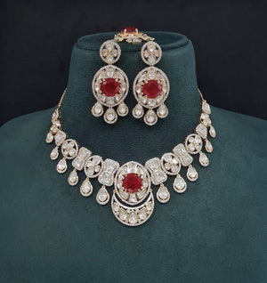 Kundan Necklace 08959 - KRISHNA'S SWETA JEWELLERY