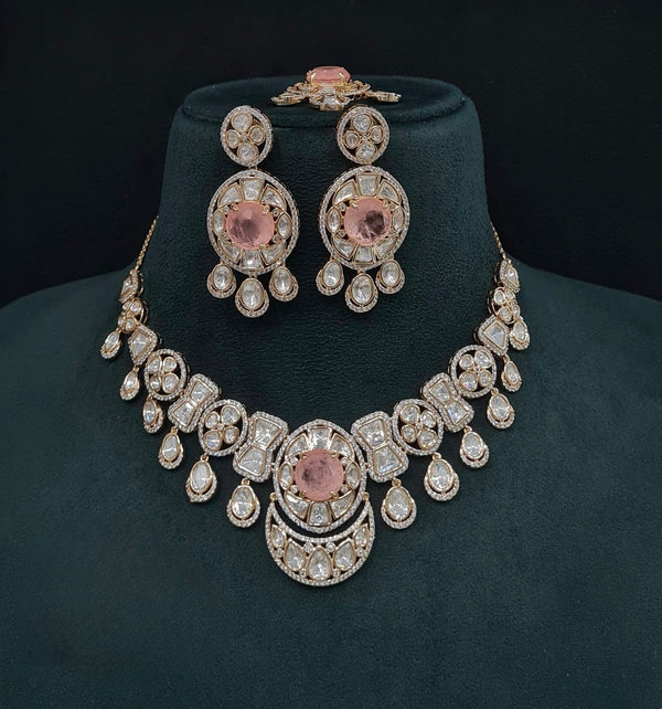 Kundan Necklace 08959 - KRISHNA'S SWETA JEWELLERY