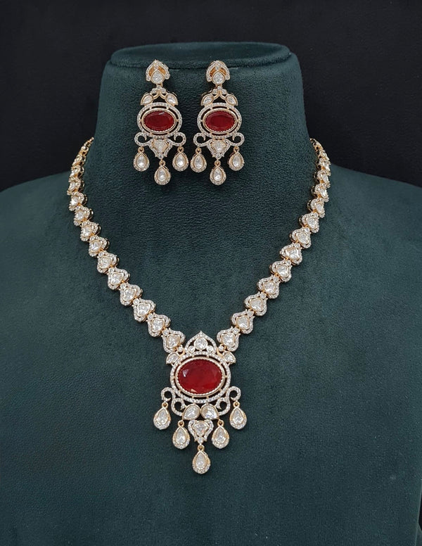 Kundan Necklace 08960 - KRISHNA'S SWETA JEWELLERY