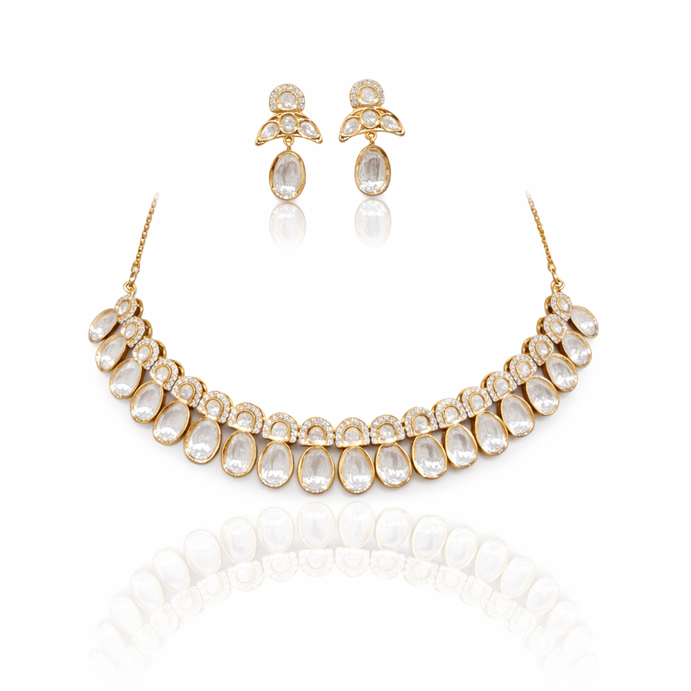 Kundan Necklace 08994 - KRISHNA'S SWETA JEWELLERY