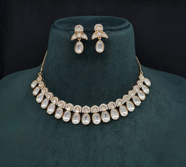 Kundan Necklace 08994 - KRISHNA'S SWETA JEWELLERY
