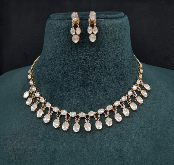 Kundan Necklace 09051 - KRISHNA'S SWETA JEWELLERY