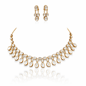 Kundan Necklace 09051 - KRISHNA'S SWETA JEWELLERY