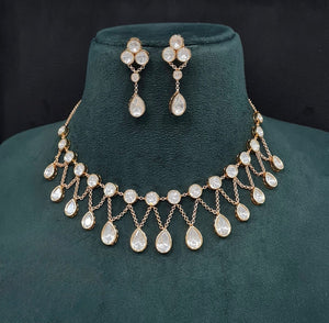 Kundan Necklace 09052 - KRISHNA'S SWETA JEWELLERY