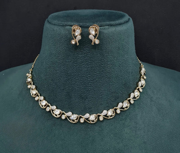 Kundan Necklace 09053 - KRISHNA'S SWETA JEWELLERY