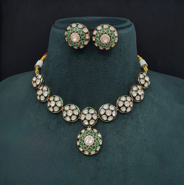 Kundan Necklace 09096 - KRISHNA'S SWETA JEWELLERY