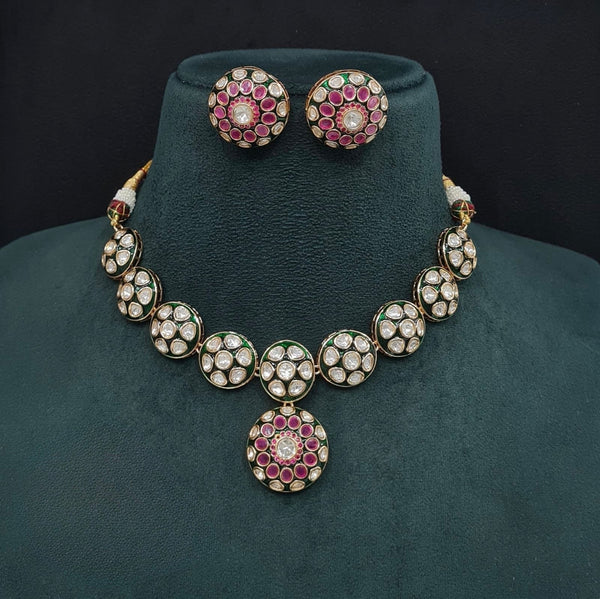 Kundan Necklace 09096 - KRISHNA'S SWETA JEWELLERY