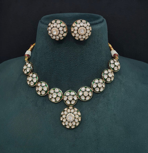 Kundan Necklace 09096 - KRISHNA'S SWETA JEWELLERY