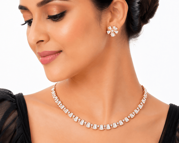 Kundan Necklace 09257 - KRISHNA'S SWETA JEWELLERY