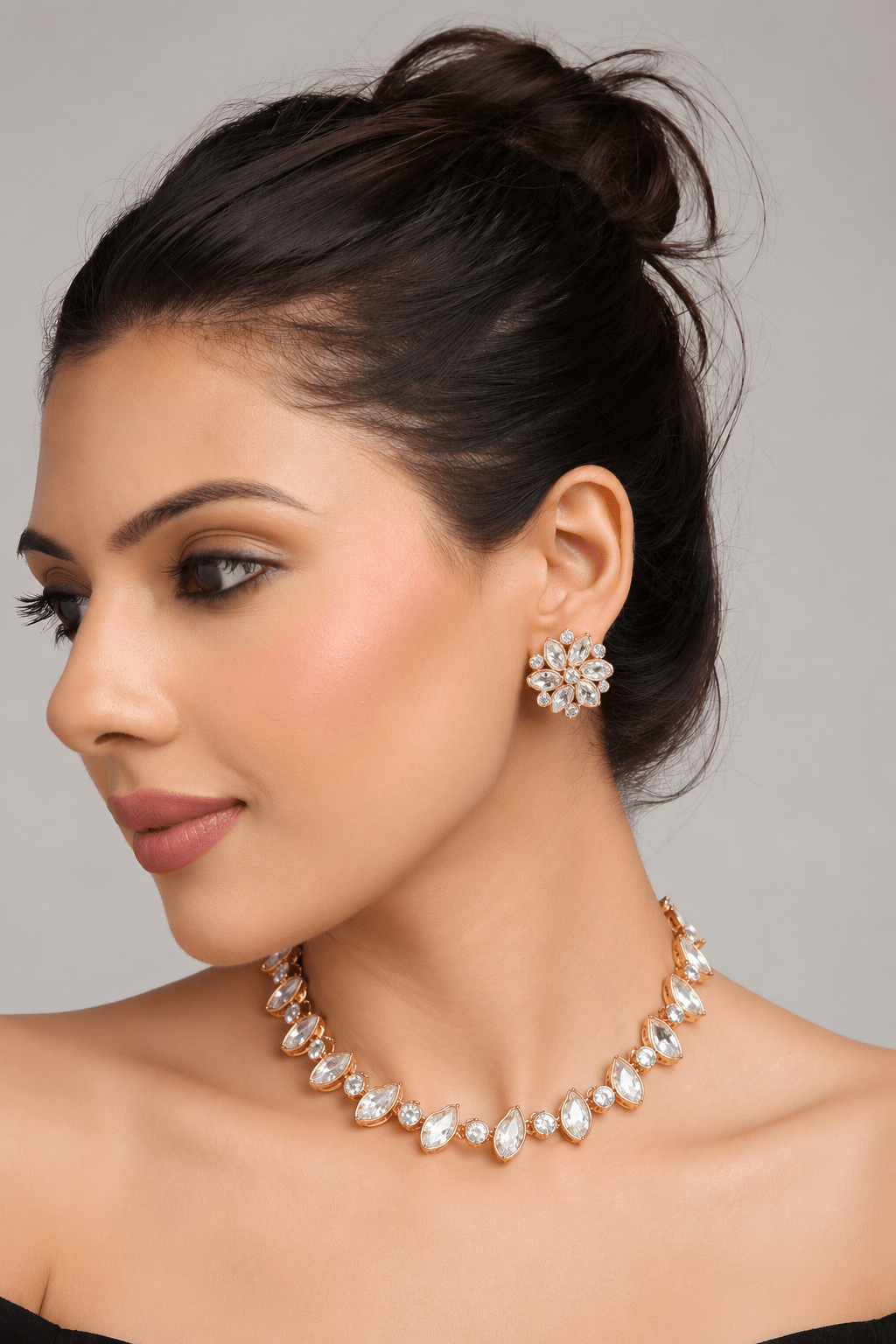 Kundan Necklace 09260 - Krishna's Sweta Jewellery