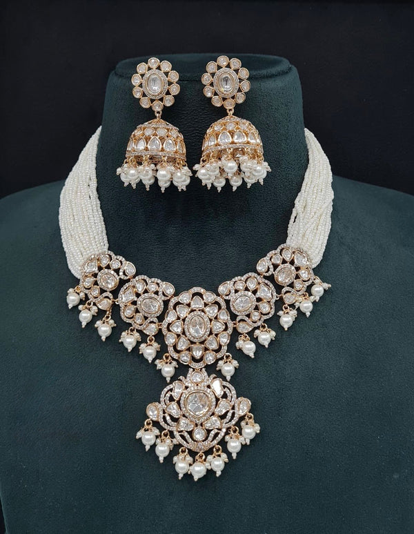 Kundan Necklace 09261 - KRISHNA'S SWETA JEWELLERY