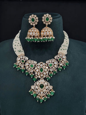 Kundan Necklace 09261 - KRISHNA'S SWETA JEWELLERY