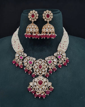 Kundan Necklace 09261 - KRISHNA'S SWETA JEWELLERY
