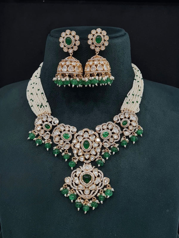 Kundan Necklace 09261 - KRISHNA'S SWETA JEWELLERY