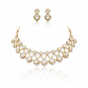 Kundan Necklace 09264 - KRISHNA'S SWETA JEWELLERY