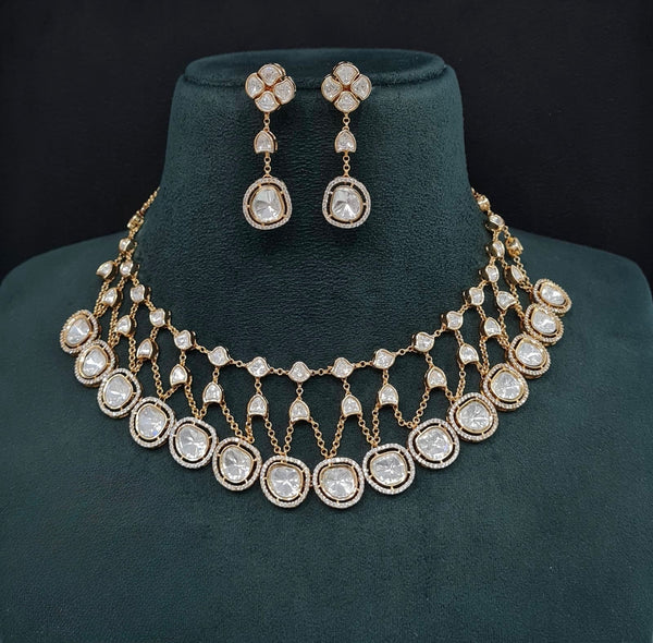 Kundan Necklace 09265 - KRISHNA'S SWETA JEWELLERY