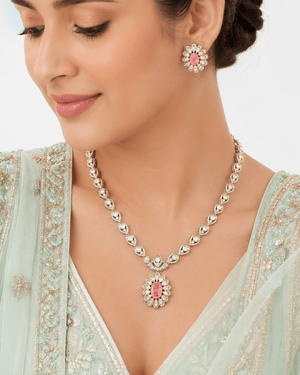 Kundan Necklace 09266 - KRISHNA'S SWETA JEWELLERY