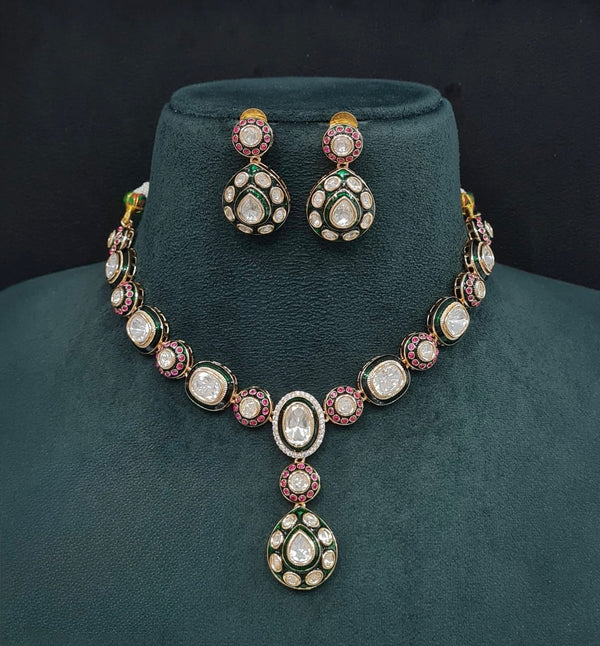 Kundan Necklace 09273 - KRISHNA'S SWETA JEWELLERY