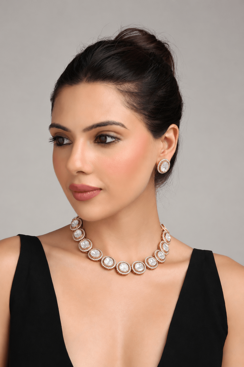 Kundan Necklace 09313 - Krishna's Sweta Jewellery