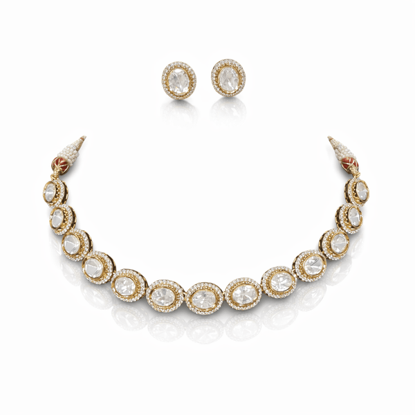 Kundan Necklace 09313 - KRISHNA'S SWETA JEWELLERY