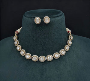 Kundan Necklace 09313 - KRISHNA'S SWETA JEWELLERY