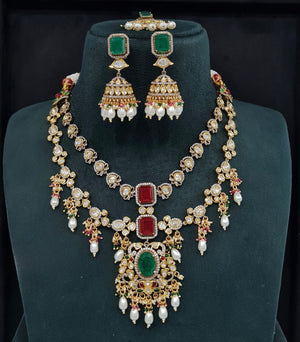 Kundan Necklace 09380 - KRISHNA'S SWETA JEWELLERY