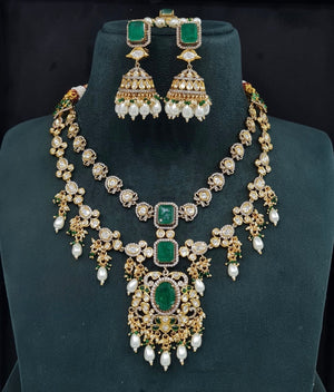 Kundan Necklace 09380 - KRISHNA'S SWETA JEWELLERY
