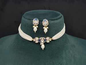Kundan Necklace 09505 - KRISHNA'S SWETA JEWELLERY