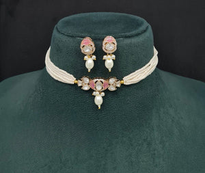 Kundan Necklace 09505 - KRISHNA'S SWETA JEWELLERY