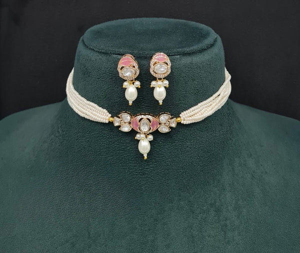 Kundan Necklace 09505 - KRISHNA'S SWETA JEWELLERY