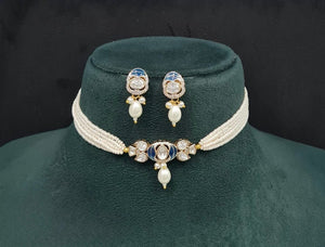 Kundan Necklace 09505 - KRISHNA'S SWETA JEWELLERY