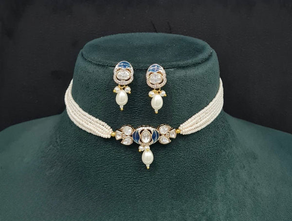 Kundan Necklace 09505 - KRISHNA'S SWETA JEWELLERY