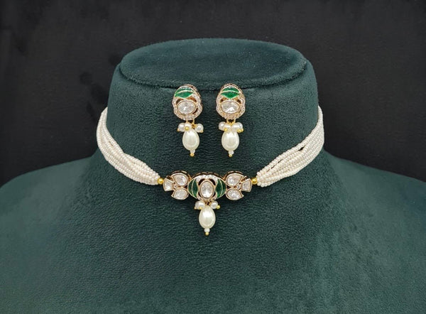 Kundan Necklace 09505 - KRISHNA'S SWETA JEWELLERY