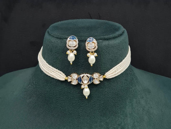 Kundan Necklace 09505 - KRISHNA'S SWETA JEWELLERY