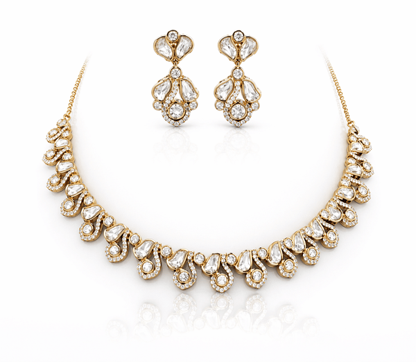 Kundan Necklace 09547 - KRISHNA'S SWETA JEWELLERY
