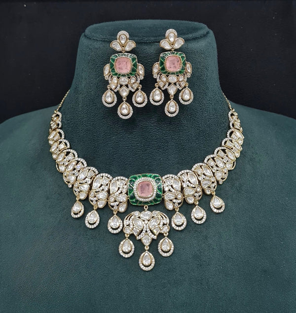Kundan Necklace 09548 - KRISHNA'S SWETA JEWELLERY
