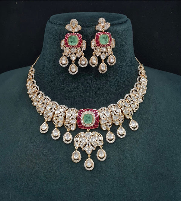 Kundan Necklace 09548 - KRISHNA'S SWETA JEWELLERY