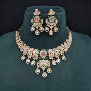 Kundan Necklace 09548 - KRISHNA'S SWETA JEWELLERY