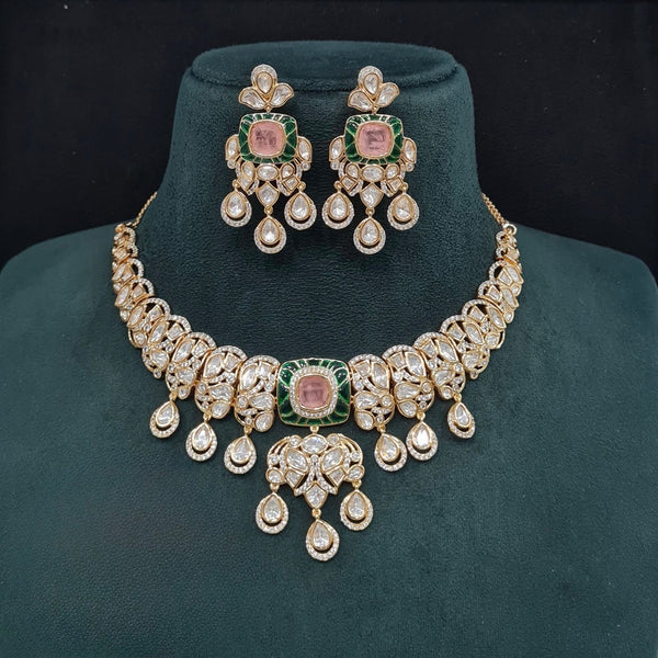 Kundan Necklace 09548 - KRISHNA'S SWETA JEWELLERY