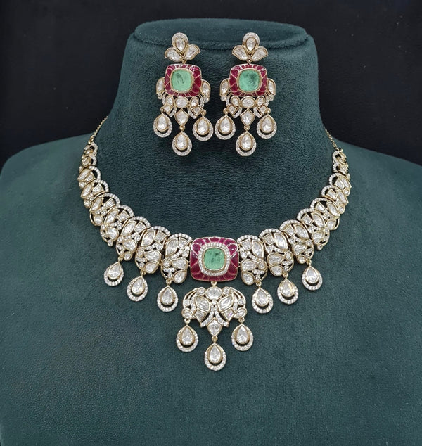 Kundan Necklace 09548 - KRISHNA'S SWETA JEWELLERY