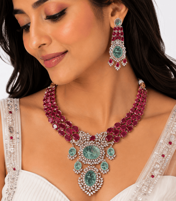 Kundan Necklace 10287 - KRISHNA'S SWETA JEWELLERY