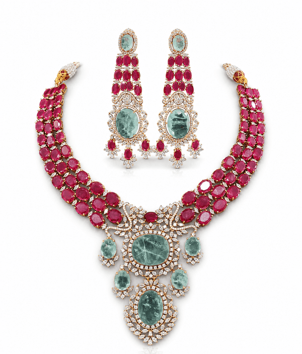 Kundan Necklace 10287 - KRISHNA'S SWETA JEWELLERY