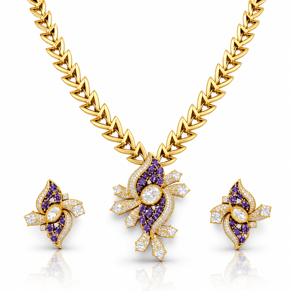 Kundan Necklace 10288 - KRISHNA'S SWETA JEWELLERY