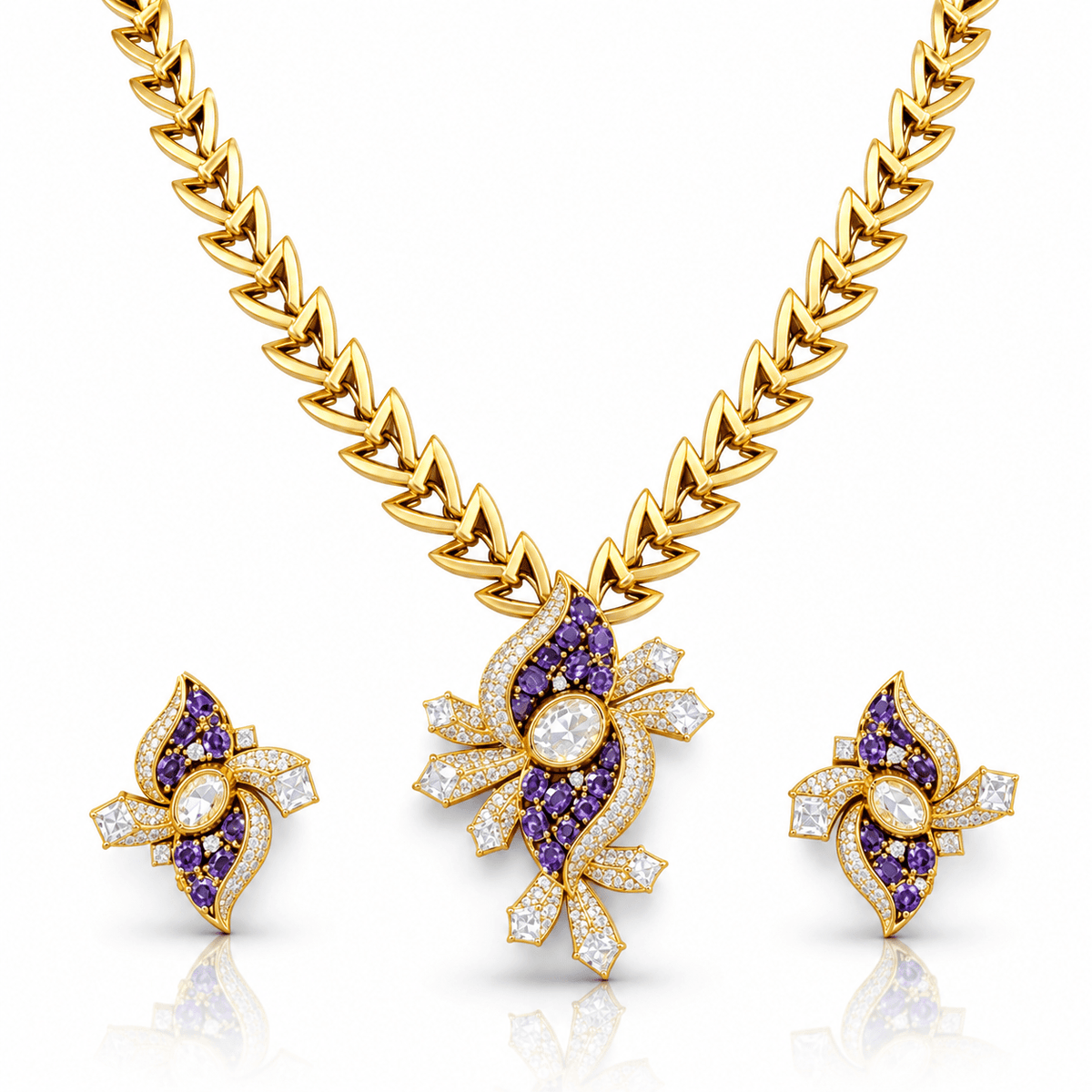Kundan Necklace 10288 - KRISHNA'S SWETA JEWELLERY