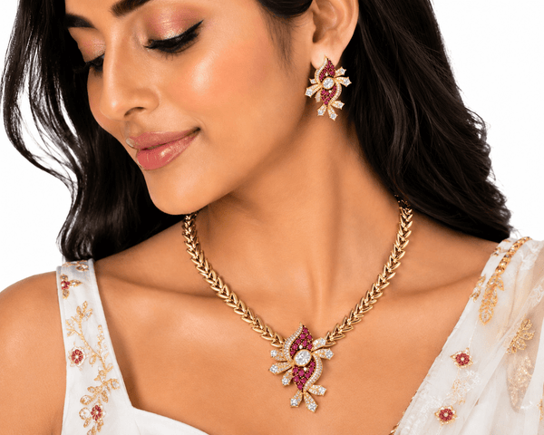 Kundan Necklace 10288 - KRISHNA'S SWETA JEWELLERY