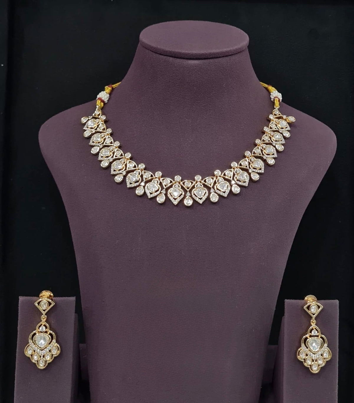 Kundan Necklace 10375 - Krishna's Sweta Jewellery