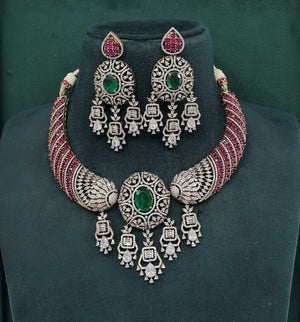 Kundan Necklace 10422 - KRISHNA'S SWETA JEWELLERY