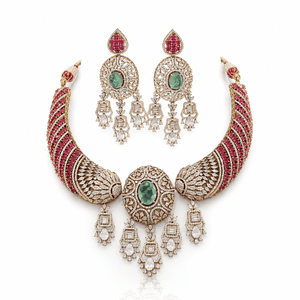 Kundan Necklace 10422 - KRISHNA'S SWETA JEWELLERY