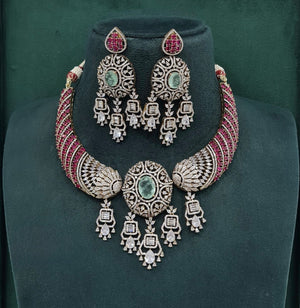 Kundan Necklace 10422 - KRISHNA'S SWETA JEWELLERY