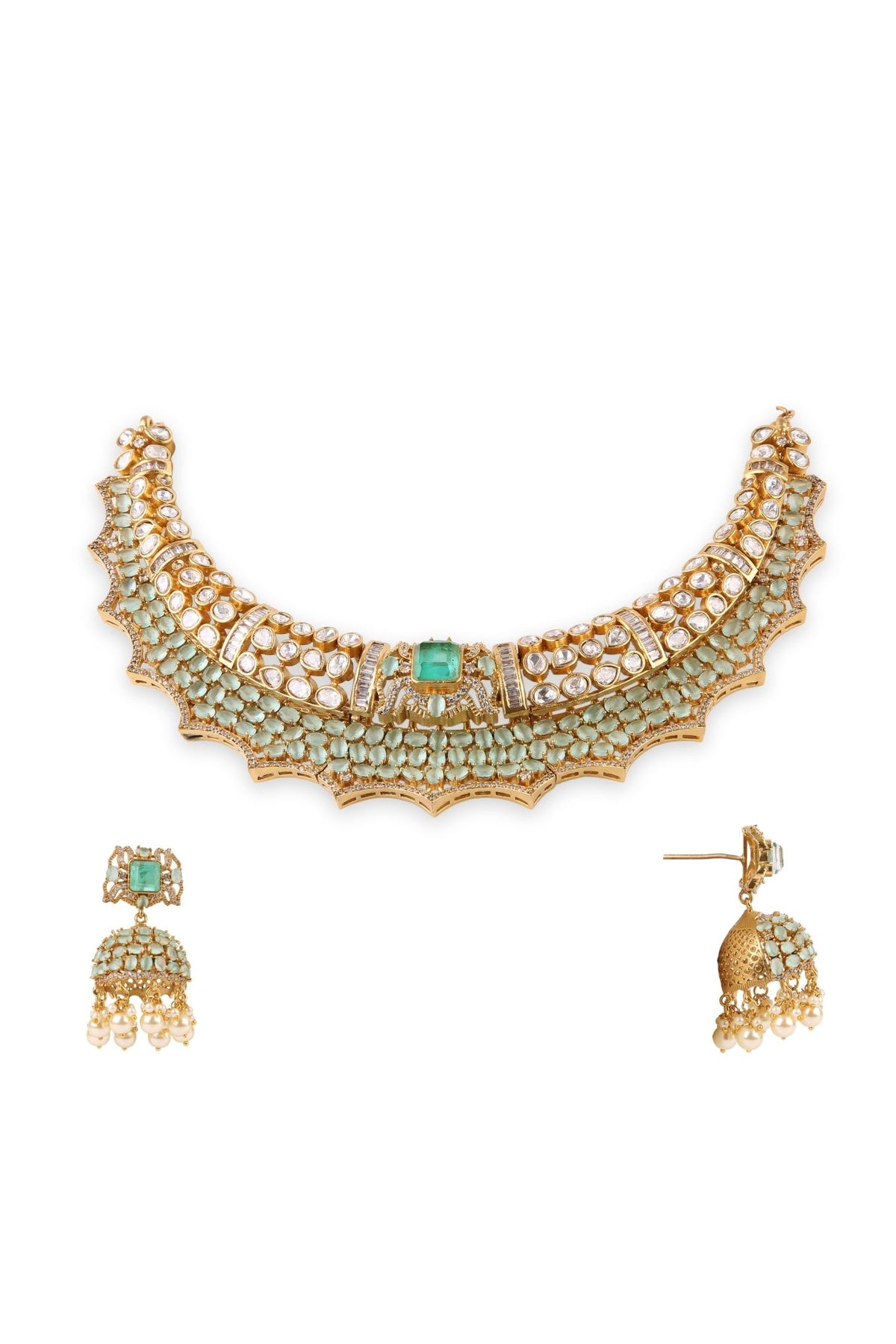 Kundan Necklace 10712 - Krishna's Sweta Jewellery